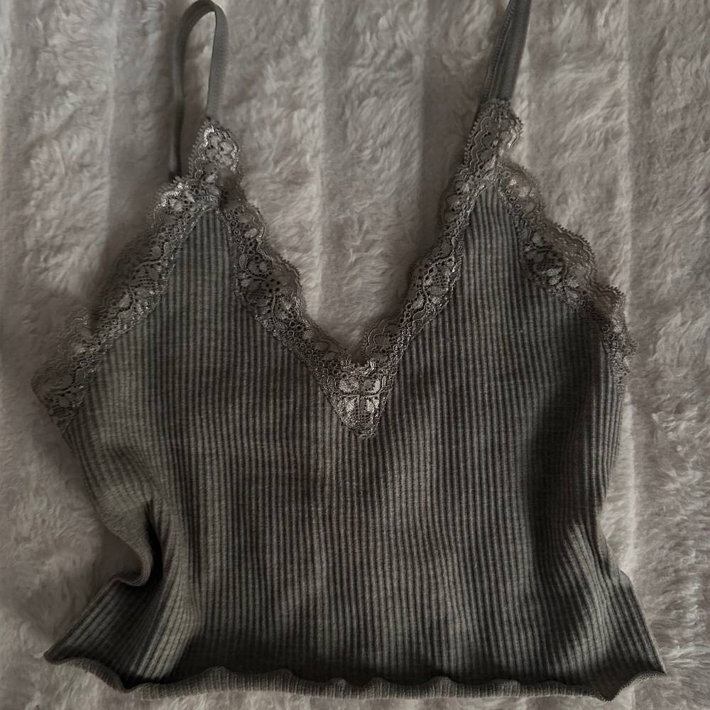 lace cami cropped top